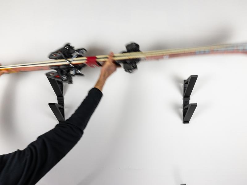 Pesca Innovations Ski Holder Package | Modular Storage System with 11.50” Modular Rails & 2 Sets of Ski Holder Attachments | Customizable Design