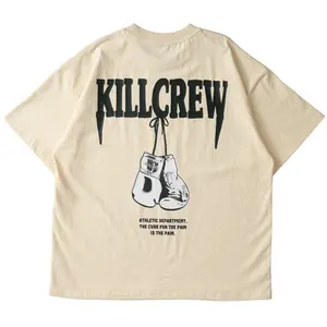 Kill Crew Relaxed Fit T-Shirt Menswear Top Tshirt Oversized Streetwear Casual