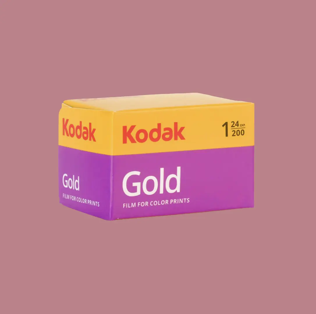 Kodak Gold 200 Color Film - 24-Exposure or 36-Exposure Options for Film Cameras