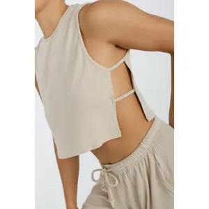 Simi Side Strap Tank - Coconut