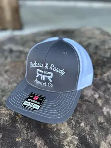 Richardson 112 Snap Back Apparel Co. Logo - Charcoal/White