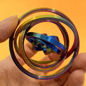 Rotating Physical Gravity New Compass Simple and Fun Multi-color Stress Relief Small Toys, Rotating Interactive Game Props Fun Little Gifts Stress Relief Props for Adults, Perfect for Christmas & Halloween gifts, plus gifting exchanges among kids!