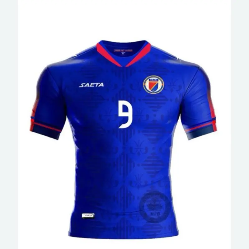 Duckens Nazon #9 Haiti Soccer National Team Jersey 2025 2026 Trendy Custom Streetwear Football Shirt for Everyday Style Retro Vibes Bold Fit Sporty Energy Quick-Drying Breathable Material