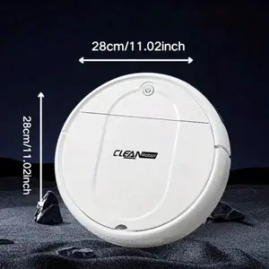 Three In One Vacuum Cleaner, Suitable For Floor Cleaning, Pet Hair Cleaning, Paper And Garbage Cleaning, Multi-Functional Robot Vacuum Cleaner, 1500Pa Suction, 150 Minute Battery Life, Powerful Cleaning Upgraded