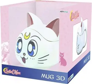 Pretty Guardian Sailor Moon Artemis Figural Mug With Lid Drinkware Cup Ceramic