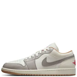 Men's Jordan 1 Low Sail/Fire Red-College Grey (553558 169)
