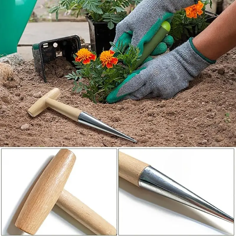 Planting Tools for Seed Planting and Transplanting, Hole Drilling for Steel  Garden Fiber, Plant Transplanting, Bulb Planting, Digging, Handle, Heavy  Duty - TikTok Shop