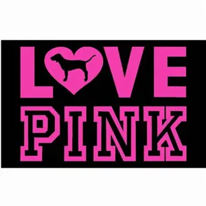 LOVE PINK Pink Slogan Tapestry Flag,s Interior decoration, furniture decoration