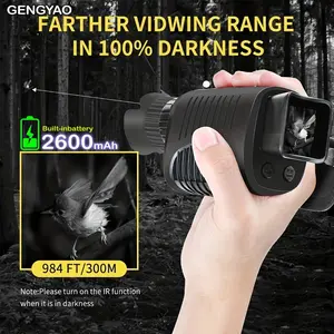 Infrared Night Vision Monocular with 5x Digital Zoom, R7 Handheld Hunting Telescope, Rechargeable Battery for Outdoor Camping