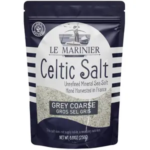Le Marinier Celtic Salt Salt Grey Coarse Sea Salt 0.6lb Mineral-Rich Unrefined Sea Salt 100% Natural Hand Harvested Low Sodium