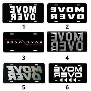 Move Over Elite Car Truck Tag License Plate, 6 Options Car Accessory, Hunting Gifts, Vehicle Decor