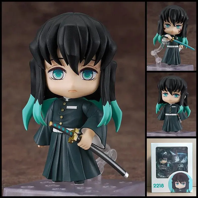 2218 Demon Slayer Muichiro Tokito Mist Hashira Boxed Action Figure Desktop Display Collectible Anime Figurine