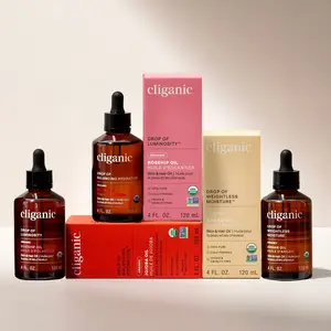 Cliganic Organic Nature’s Glow Trio: Jojoba, Argan & Rosehip - 100% Pure, Cold-Pressed Carrier Oils, Hexane-Free, Unrefined For Dry, Aging, Damaged Skin  - For Face, Hair & Body, Vegan