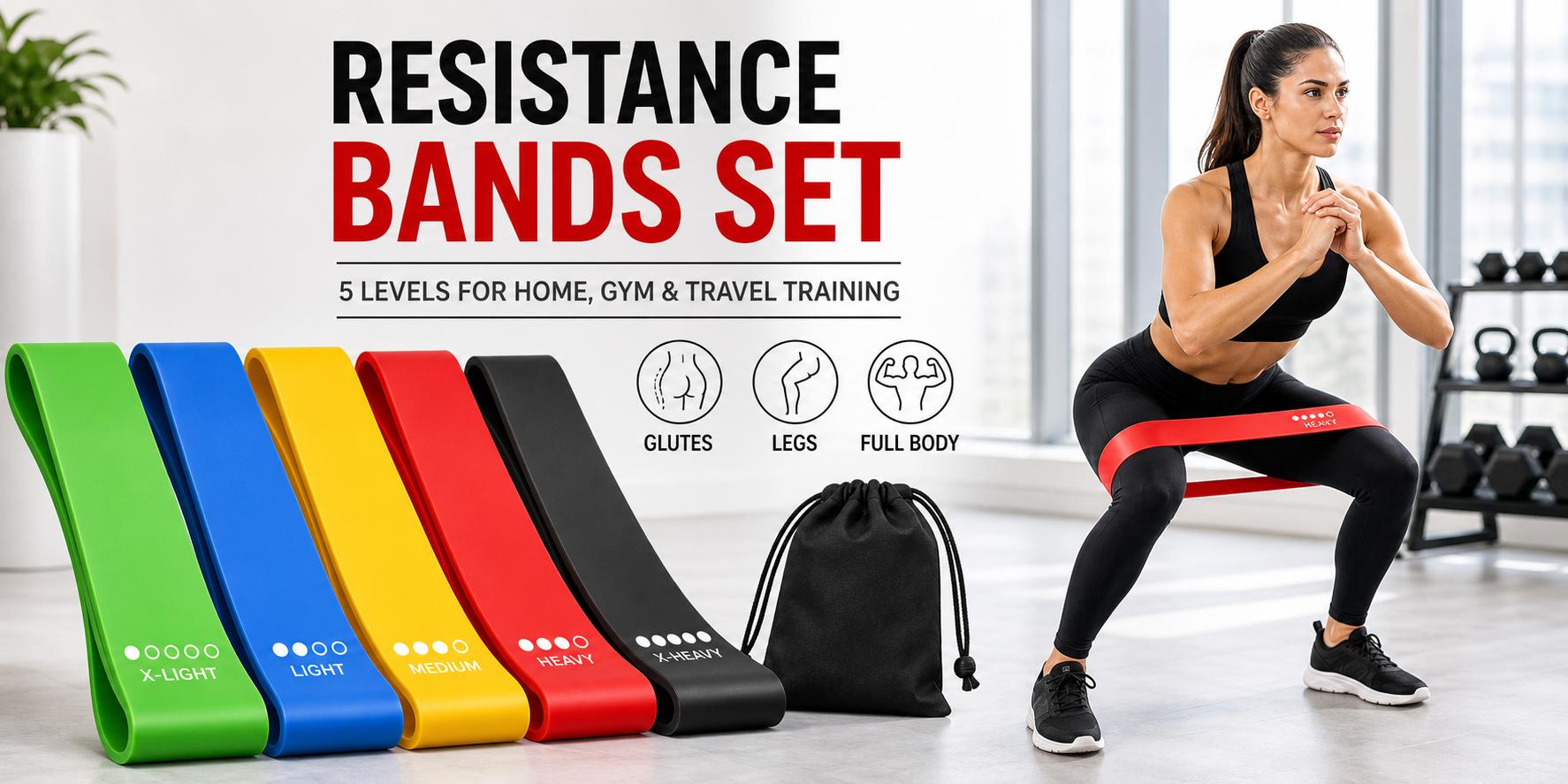 Fittest Pro Adjustable Fabric Stretching Bands - Portable Fitness Accessories for Legs & Butt, Ideal for Resistance Band Workout Fittest Pro Adjustable Fabric Stretching Bands - Portable Fitness Accessories for Legs & Butt, Ideal for Resistance Band Workout