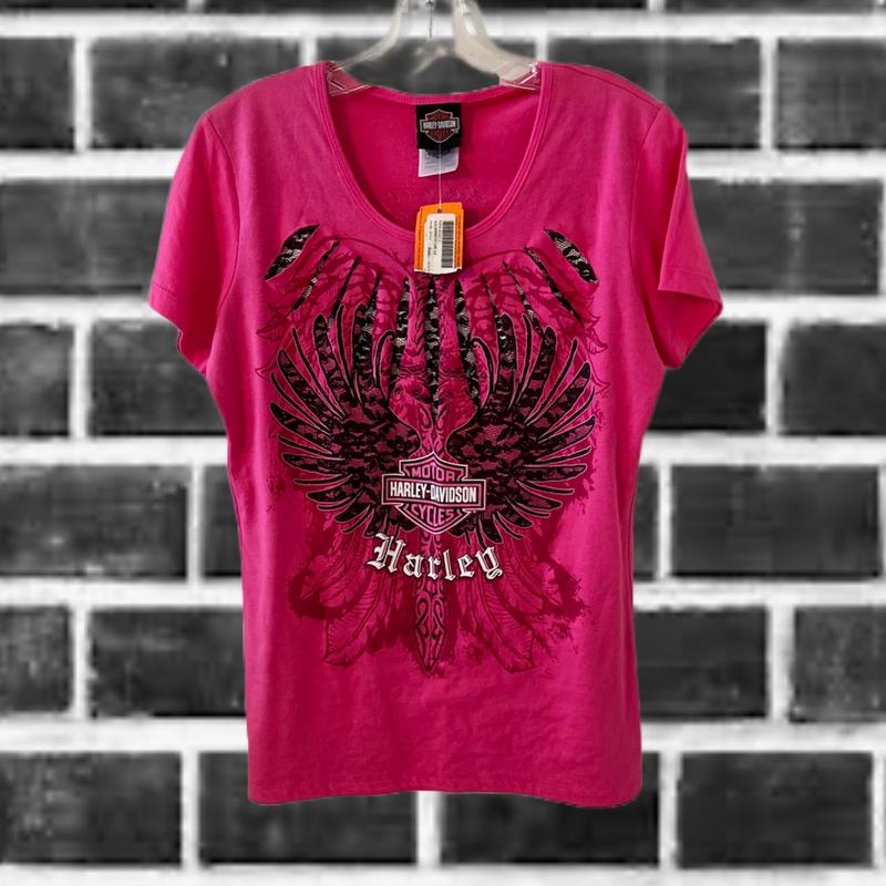 Harley Davidson New With Tag Tee Pink Size Large Ladies 2012 Scranton, PA