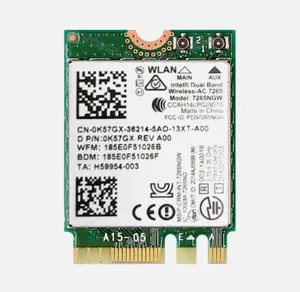 Dell K5G7X Intel Dual Wireless AC 7265 WiFi Bluetooth Card