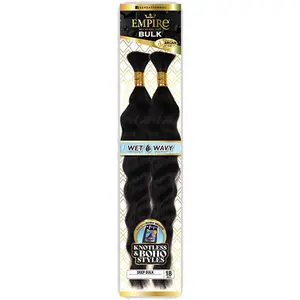 Sensationnel Empire 100% Human Hair Wet & Wavy Braids - DEEP BULK 18"