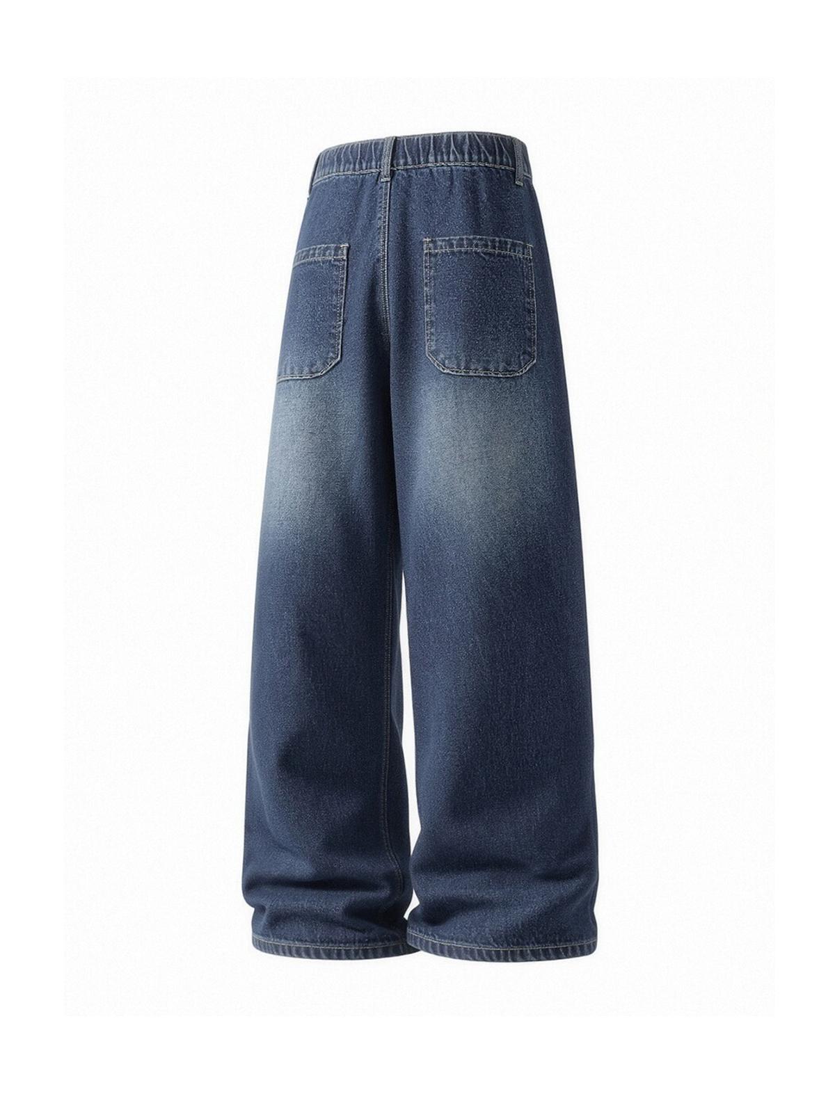 2-Pack Men's Vintage Washed Wide-Leg Jeans, Soft Cotton Denim Fabric, Relaxed Cut, Loose Fit, Trendy Retro Street Style, Classic Denim Wear, Men's Casual Straight Leg Jeans, Jeans for Back to School ,Stylish Summer Jeans 2-Pack Men's Vintage Washed Wide-Leg Jeans, Soft Cotton Denim Fabric, Relaxed Cut, Loose Fit, Trendy Retro Street Style, Classic Denim Wear, Men's Casual Straight Leg Jeans, Jeans for Back to School ,Stylish Summer Jeans
