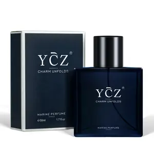 YCZ Charm Unfolds Marine Perfume for Men 50ml Long Lasting Aromatic Woody Scent with Lemon Ginger & Patchouli Notes Ideal Gift Citrus Fragrance Citrus Vetiver Suede Edp Intense Bergamot Amber Vetiver
