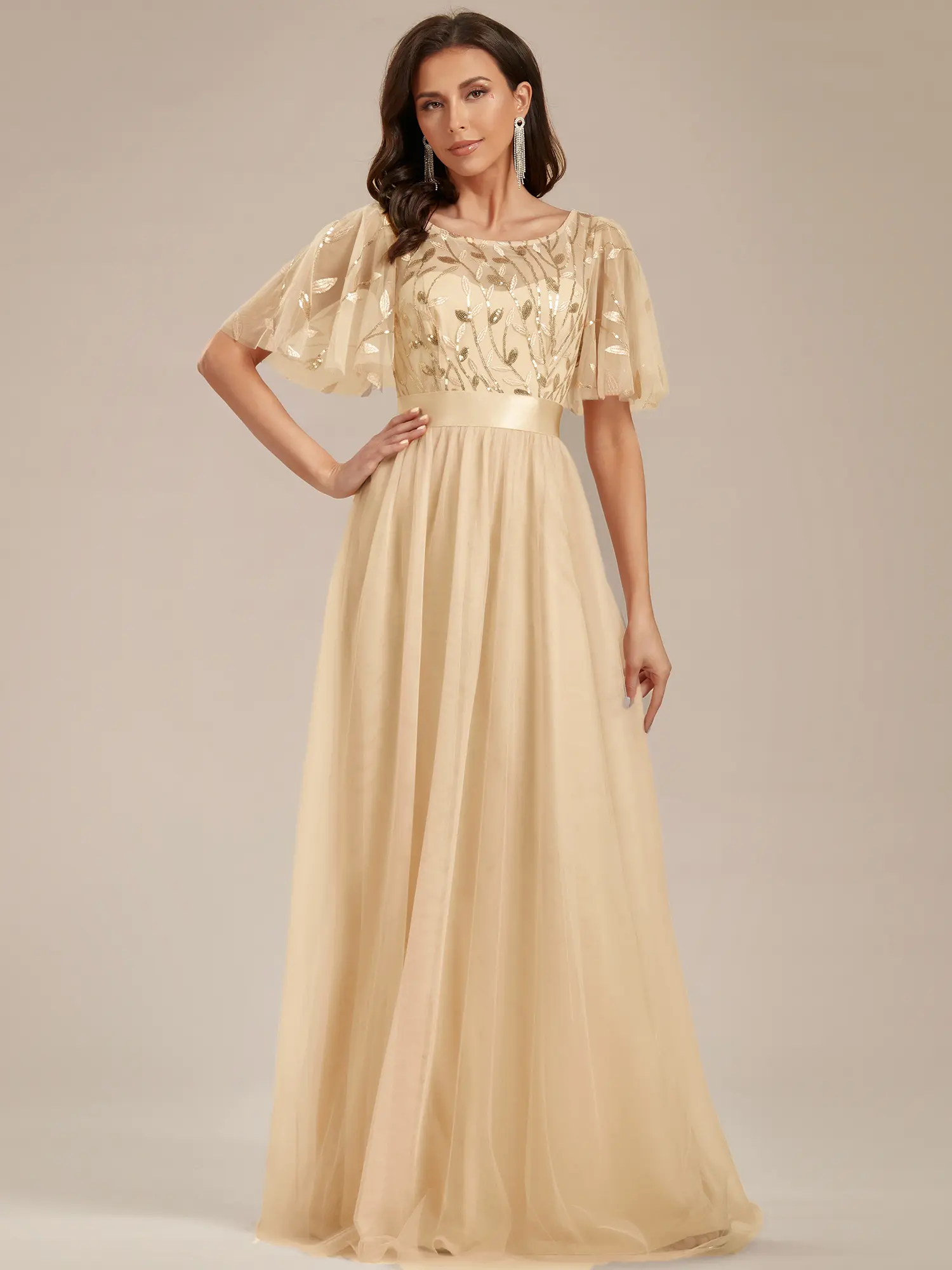 Ever-Pretty Evening dress, Fall Dress Women's A-Line Sequin Leaf Maxi Dress , Galas & Evening dress, Formal Wear dress,,Workwear, 00904 Ever-Pretty Evening dress, Fall Dress Women's A-Line Sequin Leaf Maxi Dress , Galas & Evening dress, Formal Wear dress,,Workwear, 00904