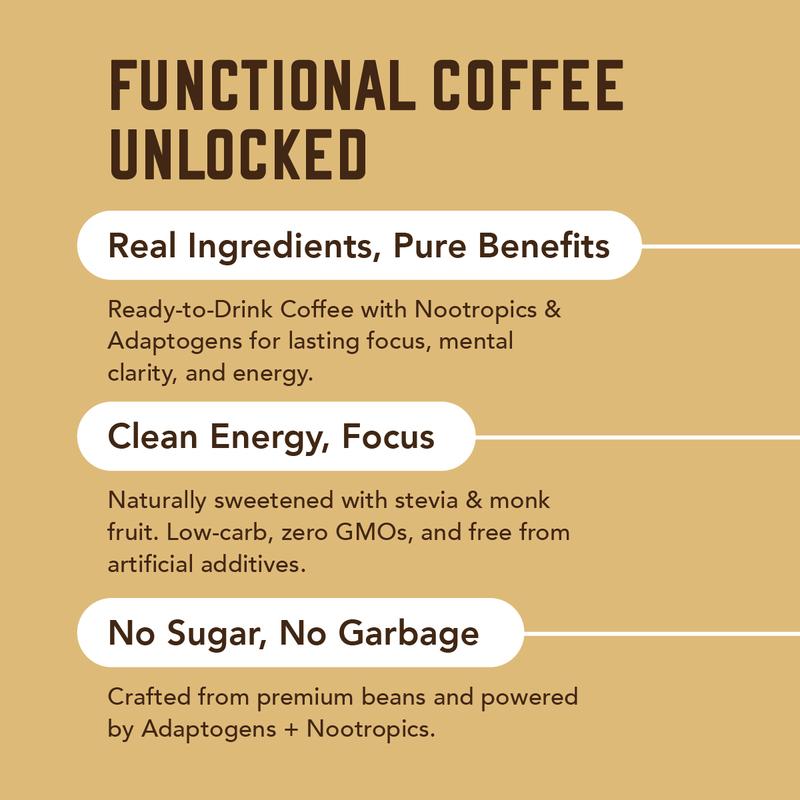 Vai Dai Coffee - Keto-Friendly, Sugar-Free, 12 oz Bottles