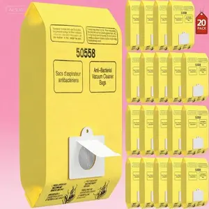 20 Pack Replacement Vacuum Bags for Select Kenmore Models - Compatible with Type C/Q & C-5 Series - Durable & High-Filtration - Fits 5055, 50555, 50557, 50558, C-18, 53292, 200-800 Series - Multi-Pack Value