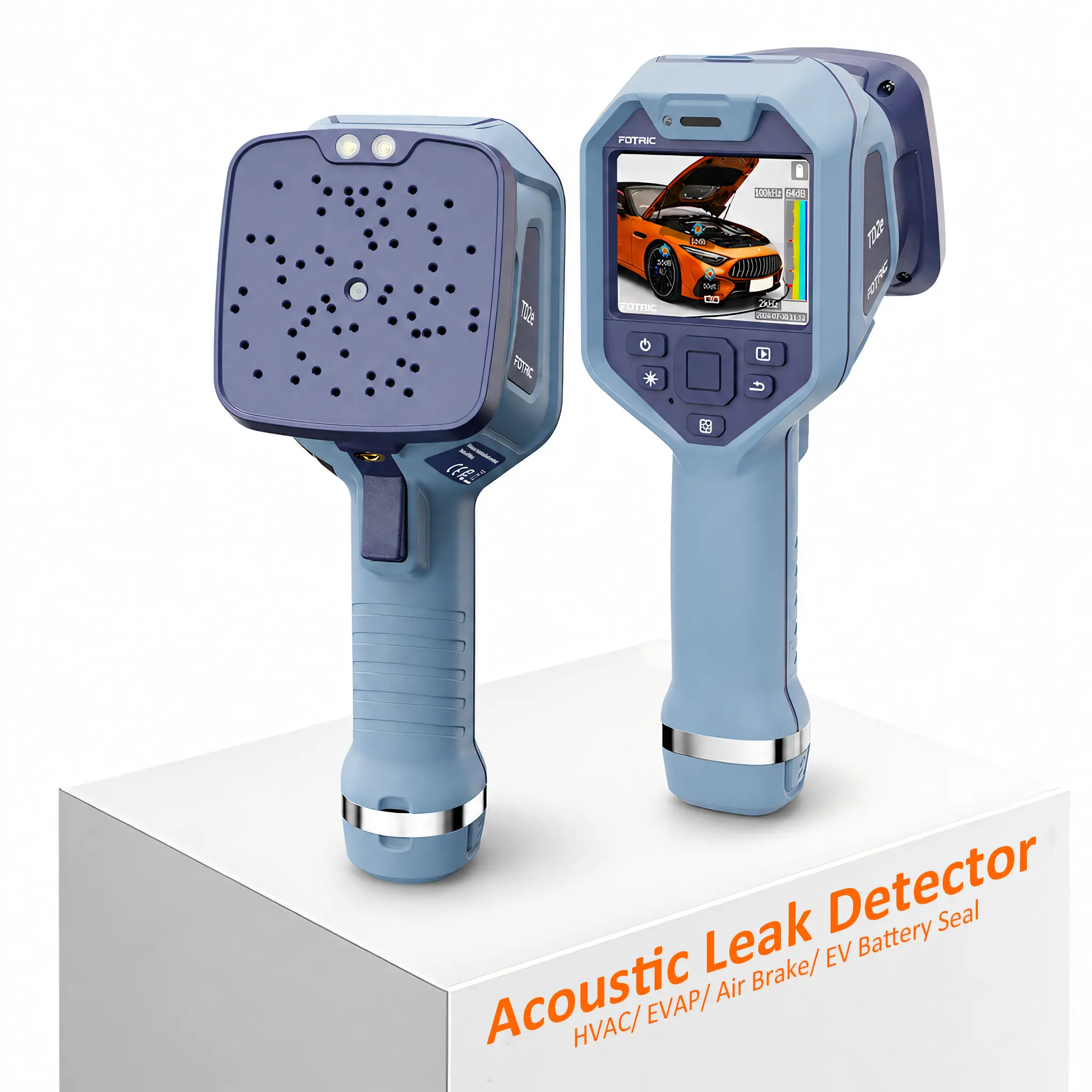 FOTRIC TD2e Acoustic Imaging Camera – Ultrasonic Leak Detector for Compressed Air, Vacuum & Gas, Partial Discharge Imager – 64 MEMS Microphones, 2-100kHz, IP54, 3.5" Touchscreen