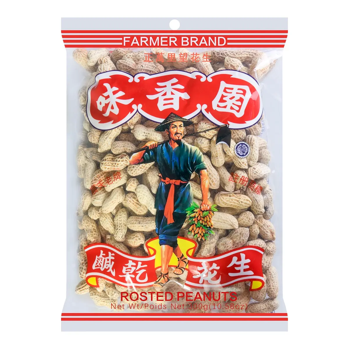 FRAMER BRAND Salty Roasted Peanuts 300g - Crispy & Flavorful Snack by Wei Xiang Yuan FRAMER BRAND Salty Roasted Peanuts 300g - Crispy & Flavorful Snack by Wei Xiang Yuan