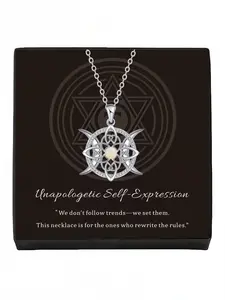 Moon Wheel Starry Weave Opal Necklace New Celtic Knot Australian Opal & Zircon Necklace, Luxury Sparkling Clavicle Chain, Versatile for Daily Wear, Lucky Amulet Necklace, Perfect Gift for Valentine’s Day & All Holidays