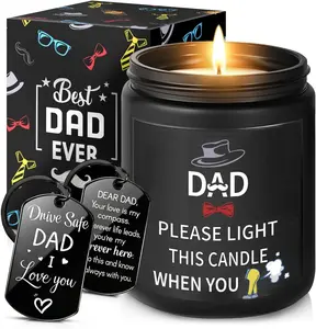 Dad Gifts from Daughter Son, Gift for Dad Who Wants Nothing, Birthday Fathers Day Christmas for Stepdad Adoptive Father, Dad's Last Nerve Sandalwood Scented Candle