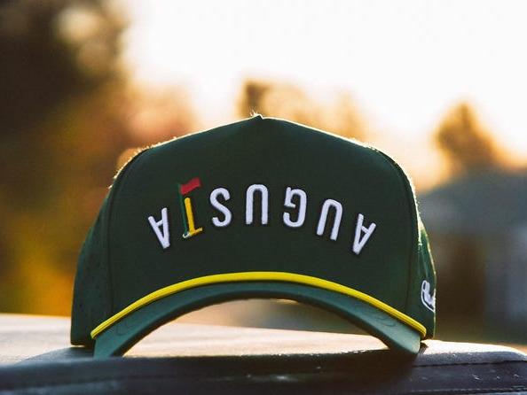 Albatross Augusta Hat - Green Duck Camo Venture Collection Adjustable Snapback with Personalized Leather Patch