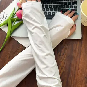 2 Pairs Cooling Arm Sleeves for Men Women, UV Sun Protection UPF 50+, Arm Sleeves for Outdoor, Football, Golf & Volleyball
