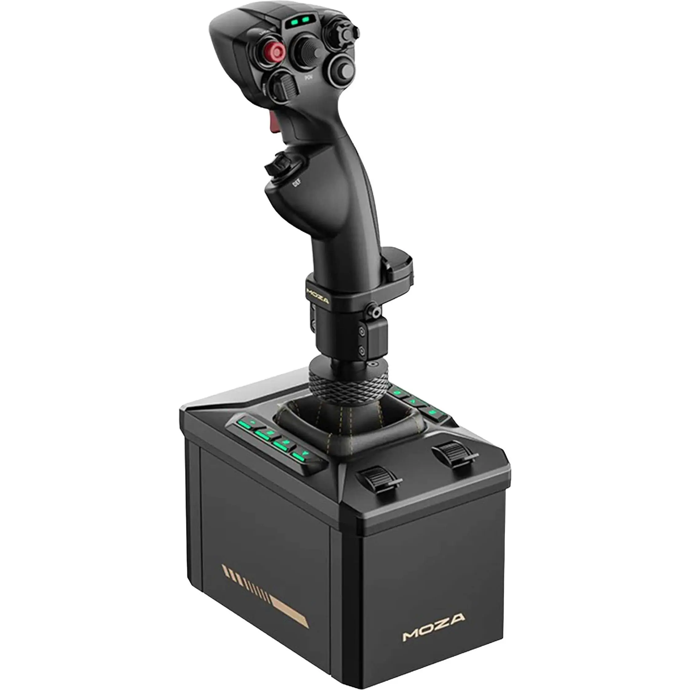 Moza Racing - AB6 Flight Sim Bundle with 6 Nm force feedback base and Moza MHG flightstick for Windows - Black