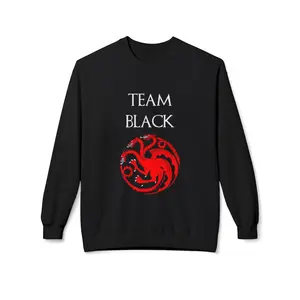Team Black or Team Green Unisex Fleece Crewneck Sweatshirt
