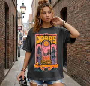 Comfort Colors Vintage The Doors 60's T-Shirt, The Doors Shirt, Retro Rock Band Graphic Tees for Music Lovers, Womenswear, Gifts For Women