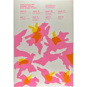 FIELD MUSEUM - SPRING LECTURES - 1971 EXHIBIT/EVENT POSTER