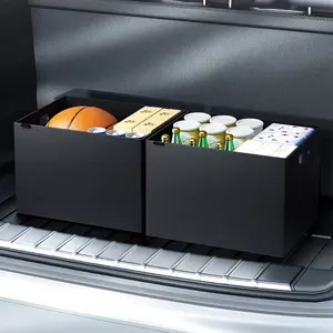 Large Capacity Foldable Storage Box for Suv & Car, Space-Saving Basket for Basketball & Miscellaneous Items, Ideal for Vehicle Organization