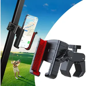 Golf Cart Phone Holder[Big Phones Friendly], Rotatable Universal Phone Mount Holder Compatible with iPhone/Samsung/Pixel and Smartphones, Golf Cart Accessories for EZGO Club Car Yamaha