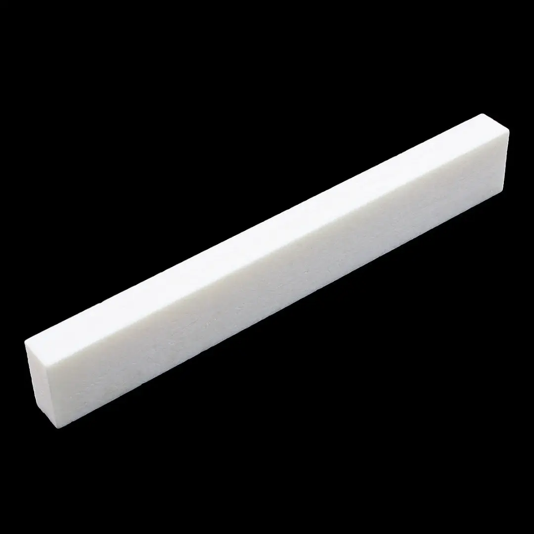 Double Wide Bone Saddle for Acoustic Guitar, Unslotted Luthier Replacement Part for Improved Tone and Sustain, 3-1/4" x 1/4" x 7/16"
