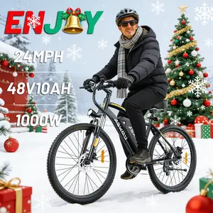 High-Performance Electric Bike for Adults – 24MPH Aluminum Motor | Lightweight 26" E-Mountain Bike | 7-Speed Gear | Long-Range Removable Battery | Front & Rear Brake | Front Suspension | UL Certified | Perfect for City & Trail Riding