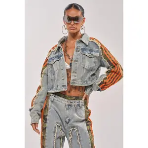 ALL AROUND THE WORLD AGAIN JACKET IN LIGHT BLUE DENIM