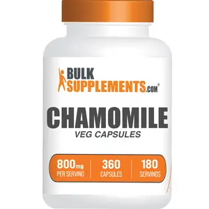BulkSupplements - Chamomile Veg Capsules - Digestive Support - Teeth and Gum Health - 360 Capsules - 800mg per Serving