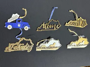 Kentucky Blue & White Ornament Bundle #2