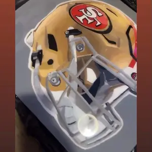 Hand-Painted Football Helmet Art – One of a Kind