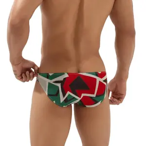 SEABEAN Men's Low-Rise Vertical Striped Soft Stylish Briefs - Comfortable Motocross Underwear for Summer Vibes, Vertical Stripes, Soft Stylish Brief