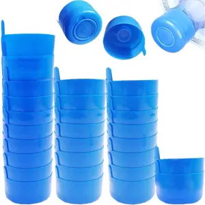 30 Pack Non Spill Caps, 55mm 3 and 5 Gallon Water Bottle Snap On Cap,Replacement Non-Spill Anti Splash Water Jug Caps