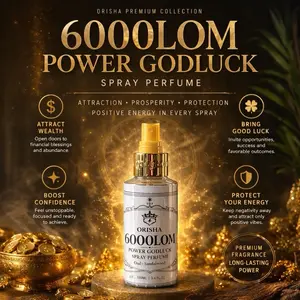 Orisha 6000LOM Power Godluck Spray Perfume - Attract Wealth, Bring Good Luck, Boost Confidence, Protect Energy, Premium Fragrance