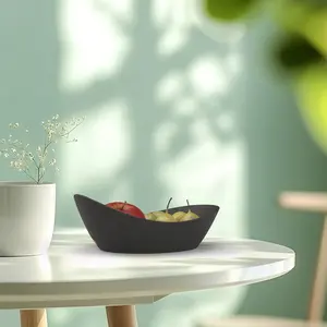 Concrete Fruit Bowl for Kitchen Counter – Large Decorative Bowls for Kitchen Decor, Dining Table, and Home Decor, Modern Centerpiece for Keys, Fruit, Candy, or Table Decor (Beige, 10.6")