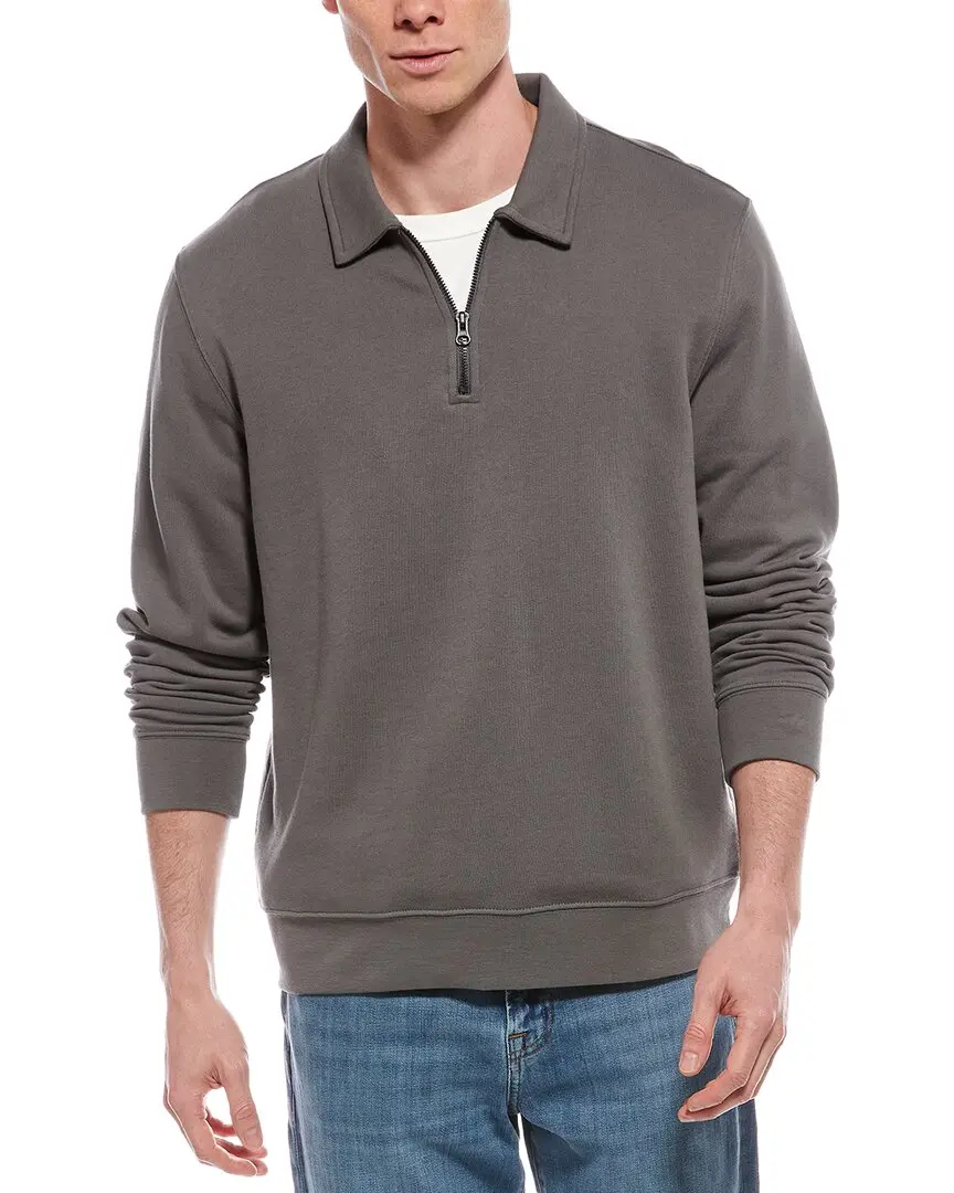 Vince French Terry 1/4-Zip Sweater