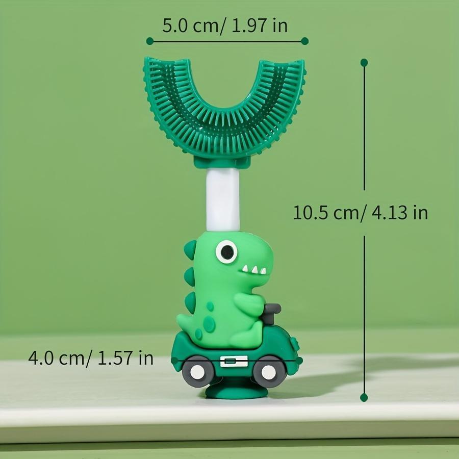 Dinosaur Toothbrush for Kids, Fun 360° U-Shaped Design, Makes Brushing Teeth Like Playing, Baby Oral Care, Parenting Must-Have